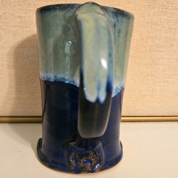 Rottenstone Blue Pottery Stoneware Mug Arroyo SecoTaos NM Scott Rutherford FSR - Picture 6 of 10
